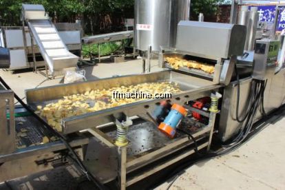 potato chips production line fried chips
